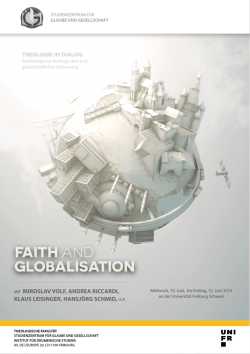 GLOBALISATION FAITH AND - Glaube und Gesellschaft