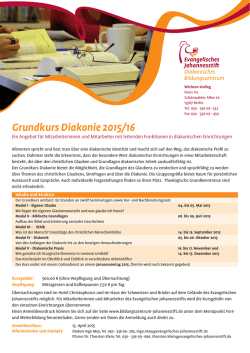 Grundkurs Diakonie f&uuml;r Leitende 2015_0