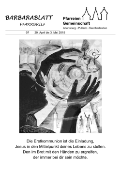 Pfarrbrief - Pfarrei Abensberg