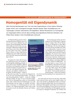 Homogenit&auml;t mit Eigendynamik