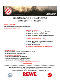 sportwoche 2015 - Sportfreunde FC Delhoven 1922 eV
