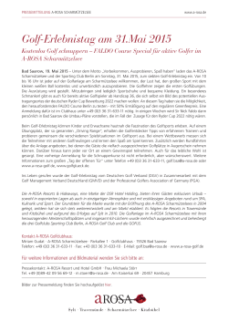 Golf-Erlebnistag am 31.Mai 2015 - A