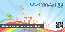 Stapeln Sie mit uns in den Mai ! - ostwest