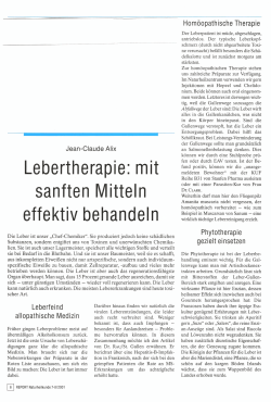 Lebertherapie - Naturheilzentrum Buchweizenberg