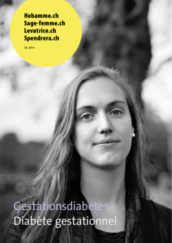 Gestationsdiabetes Diabète gestationnel