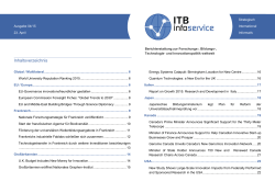 ITB infoservice 04/15 vom 23. April als PDF