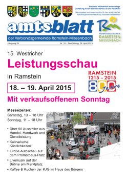 AMTSBLATT Nr. 16 vom 16.04.2015 - Ramstein