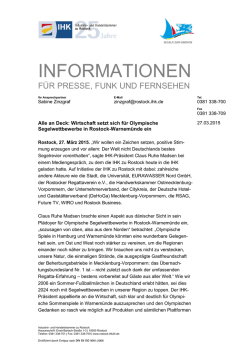 Pressemitteilung vom 27.03.2015