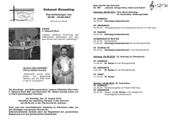 Wochenmitteilung - Kath. Kirche Wesseling