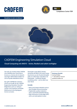 CADFEM Engineering Simulation Cloud