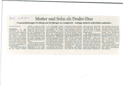 Mutter und Sohn als Dealer-Duo