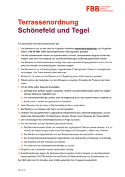 Terrassenordnung Schönefeld und Tegel
