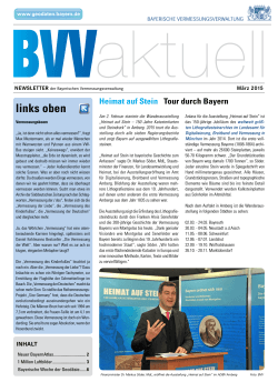 Ausgabe 1/2015 - Bayerische Vermessungsverwaltung