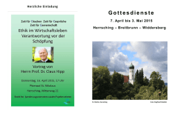 Gottesdienste - Pfarreiengemeinschaft Herrsching