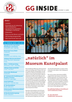 Infobrief 01 - Gymnasium Gerresheim