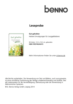 Gut gehalten