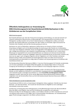 ÖffentlicheStellungnahme_HCB - Bundesverband Naturkost
