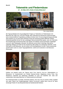 Telemetrie und Flederm&auml;use - Arbeitskreis Flederm&auml;use Sachsen