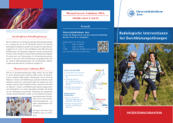 Informationsflyer - Institut f&uuml;r Diagnostische und Interventionelle