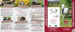 infofolder 2015 - Spanische Hofreitschule
