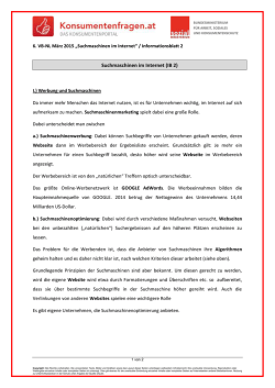 Informationsblatt 2 - Konsumentenfragen.at