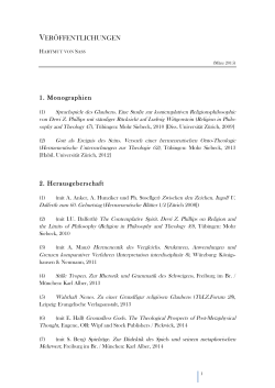 H_v_Sass_Publikationsliste
