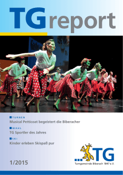 TG-Report 1 / 2015