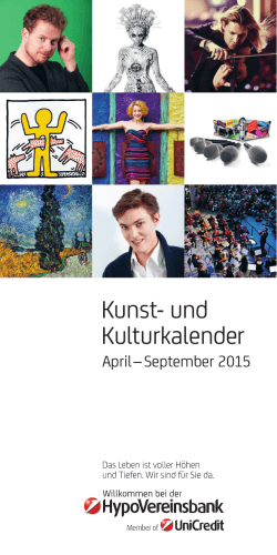 Kunst- und Kulturkalender - Engagement : HVB