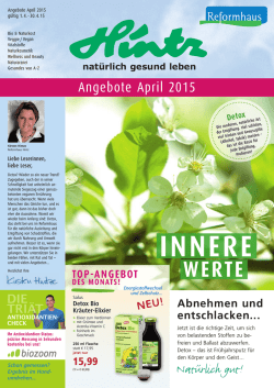 INNERE - Reformhaus Hintz GmbH & Co. KG