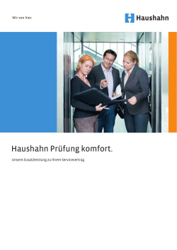 Haushahn Prüfung komfort