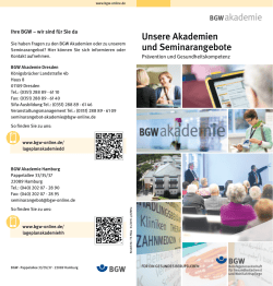 Unsere Akademien und Seminarangebote herunterladen