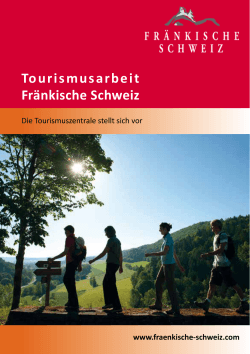 Tourismusarbeit Fränkische Schweiz