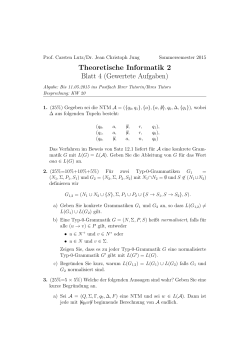 Theoretische Informatik 2 Blatt 4 (Gewertete - FB3