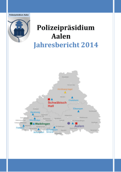 Jahresstatistik 2014 Polizeipr&auml;sidium Aalen