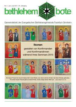Ikonen - Evangelische Bethlehemgemeinde Frankfurt Ginnheim