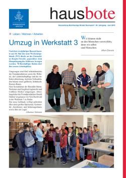 Hausbote aktuell  - Barmherzige Brüder Gremsdorf