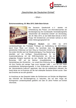 Erfurt - Deutsche Gesellschaft eV