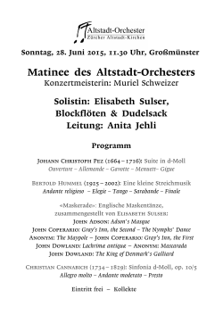 Konzertprogramm detailliert - Altstadt