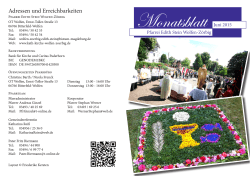 Monatsblatt Juni 2015 - Pfarrei Edith Stein Wolfen