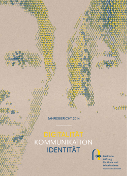 Jahresbericht 2014 als pdf-Datei - Frankfurter Stiftung für Blinde und