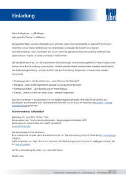 Gr&uuml;nderseminar f&uuml;r Buchh&auml;ndler (application/pdf 420.5 KB)