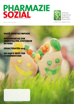 Ausgabe 2015/01 - VAAÖ - Verband Angestellter Apotheker