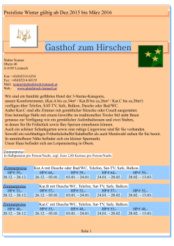 PDF-Download - Gasthof zum Hirschen