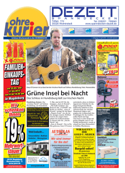 Gr&uuml;ne Insel bei Nacht - ohre