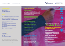 Flyer: Informations- und Einführungstage in der Akademie Vaihingen