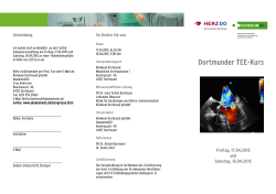 Einladung Dortmunder TEE-Kurs 17.+18.04.2015