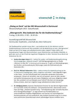 „Dialog an Deck“ auf der MS Wissenschaft in Dortmund