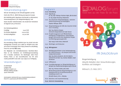 IfR DIALOGforum