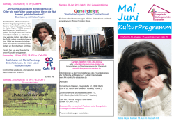 Programm Mai-Juni