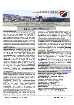 iii Amtliche Mitteilungen